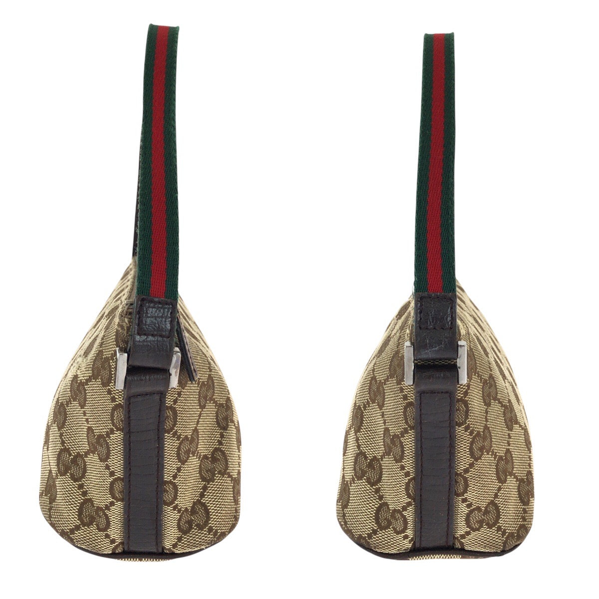 23283
GUCCI グッチ シェリーライン ベージュ シルバー金具 GGキャンバス / レザー 141809 ハンドバッグ アクセサリーポーチ レディース AB28