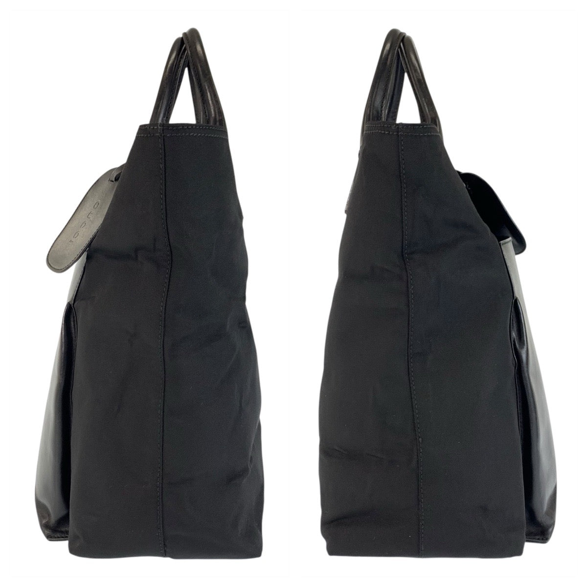 23286
GUCCI グッチ ブラック 黒 ナイロン / レザー 019 2020 0528 06 トートバッグ ハンドバッグ レディース ABP35