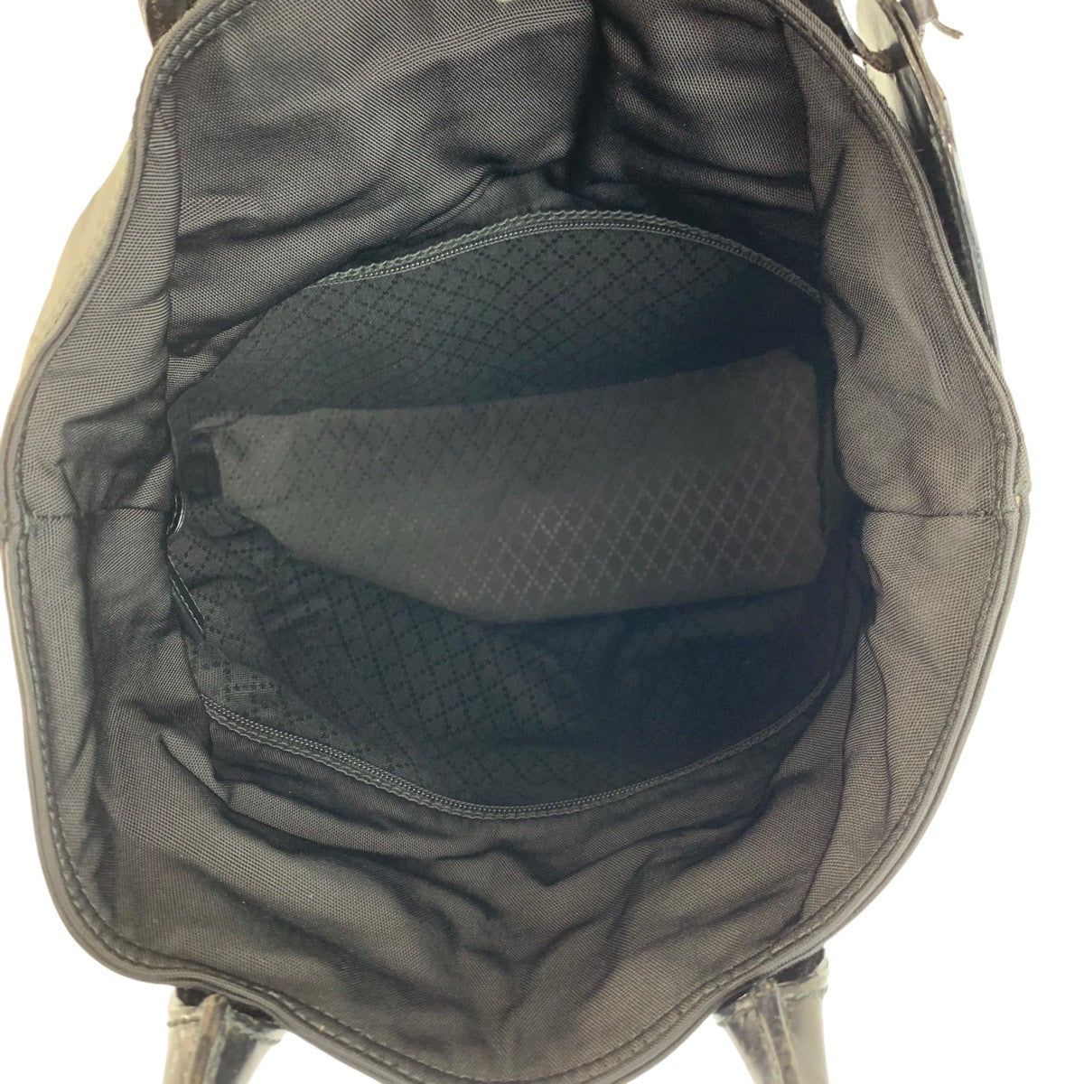 23286
GUCCI グッチ ブラック 黒 ナイロン / レザー 019 2020 0528 06 トートバッグ ハンドバッグ レディース ABP35