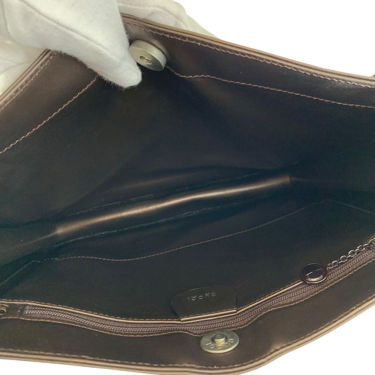 23291
GUCCI グッチ メタリックブラウン レザー 000 1956 0560 ショルダーバッグ トートバッグ レディース A42