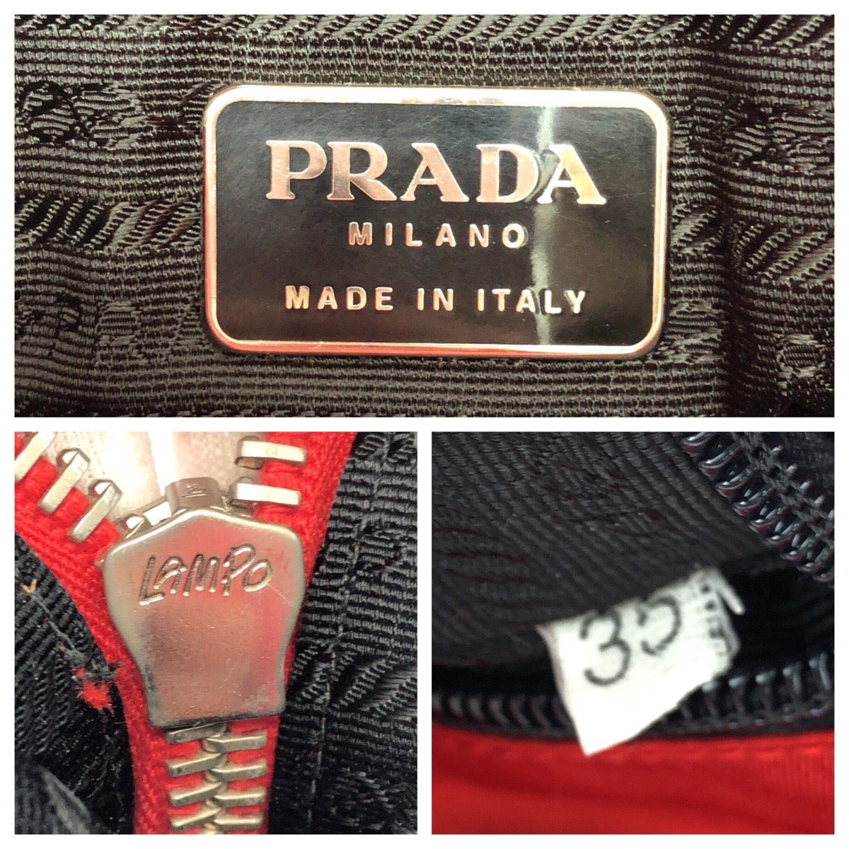 23292
PRADA プラダ テスート レッド シルバー金具 レザー / ナイロン ショルダーバッグ トートバッグ レディース ABP42