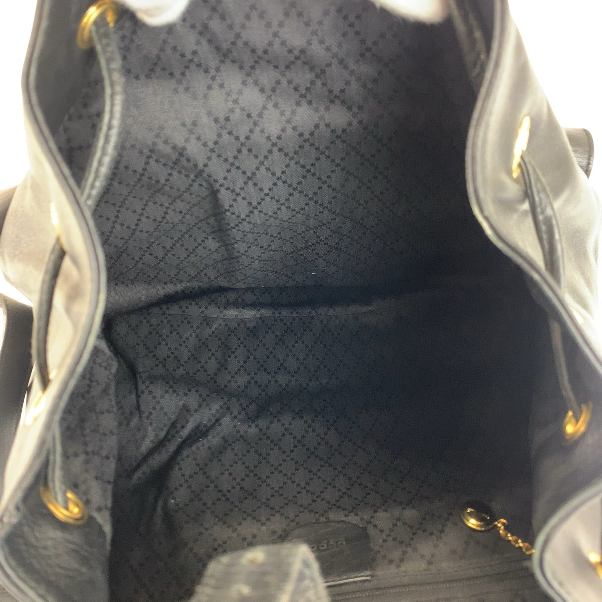 23294
GUCCI グッチ バンブー ブラック 黒 ゴールド金具 レザー 003 2058 0016 バックパック リュックサック レディース ABP42