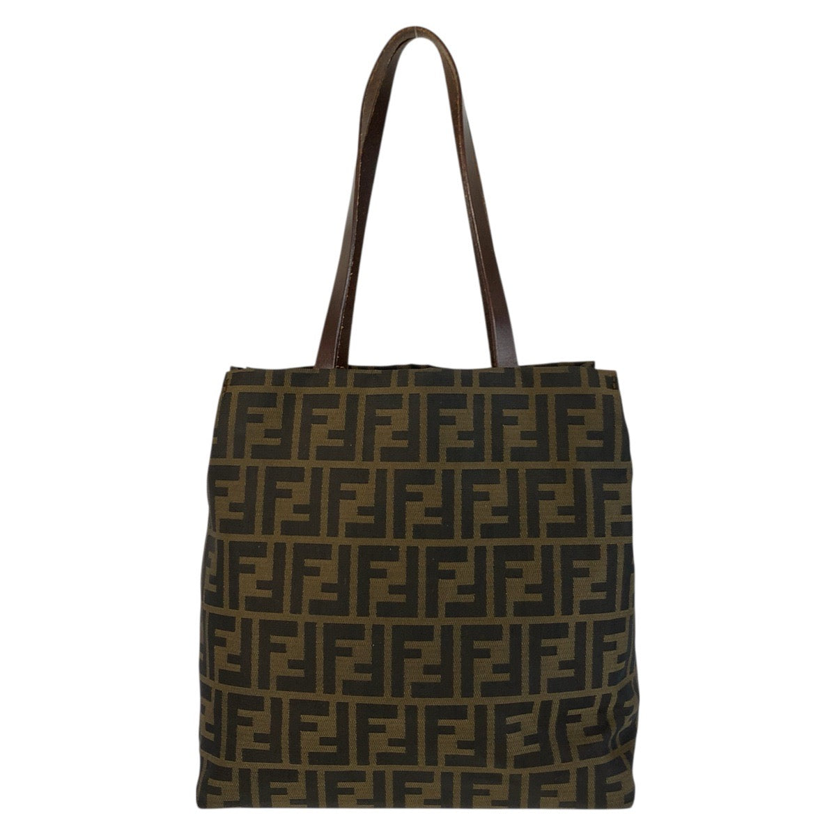 23295
FENDI フェンディ ヴィンテージ ズッカ ブラウン キャンバス / レザー 71 15978 1 991 トートバッグ ショルダーバッグ レディース A42