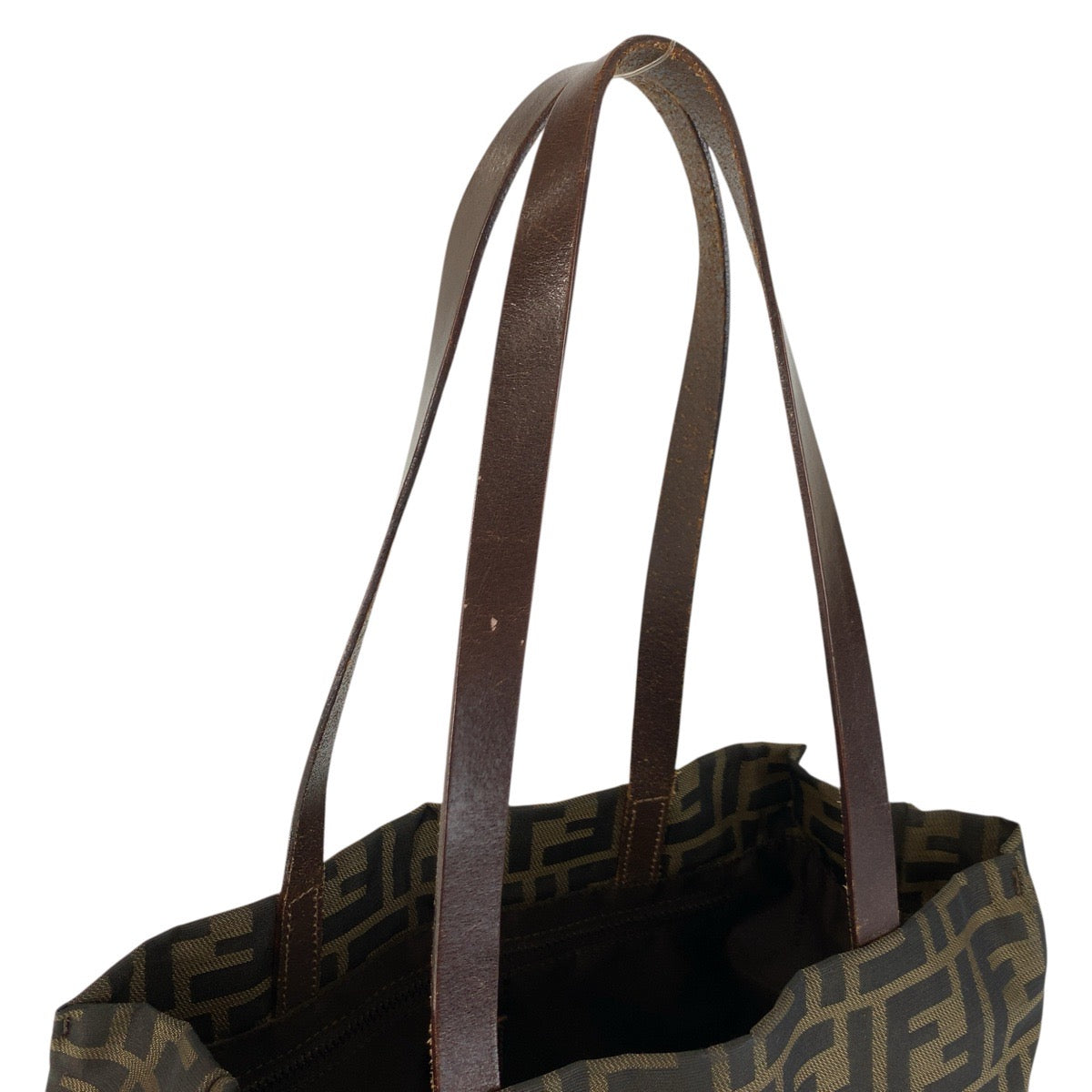 23295
FENDI フェンディ ヴィンテージ ズッカ ブラウン キャンバス / レザー 71 15978 1 991 トートバッグ ショルダーバッグ レディース A42