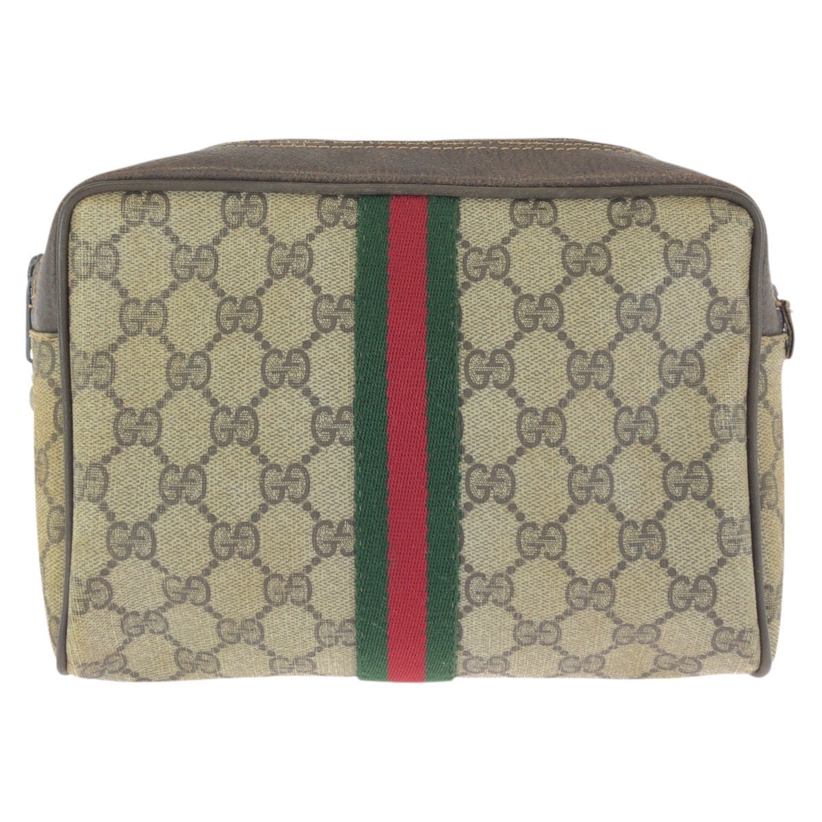 23300
GUCCI グッチ ヴィンテージ シェリーライン オールドグッチ ベージュ ブラウン ゴールド金具 GGスプリームキャンバス 010.378 クラッチバッグ セカンドバッグ メンズ AB16