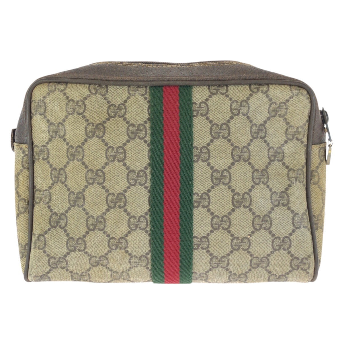 23300
GUCCI グッチ ヴィンテージ シェリーライン オールドグッチ ベージュ ブラウン ゴールド金具 GGスプリームキャンバス 010.378 クラッチバッグ セカンドバッグ メンズ AB16