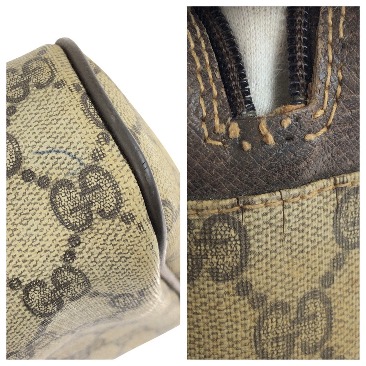 23300
GUCCI グッチ ヴィンテージ シェリーライン オールドグッチ ベージュ ブラウン ゴールド金具 GGスプリームキャンバス 010.378 クラッチバッグ セカンドバッグ メンズ AB16