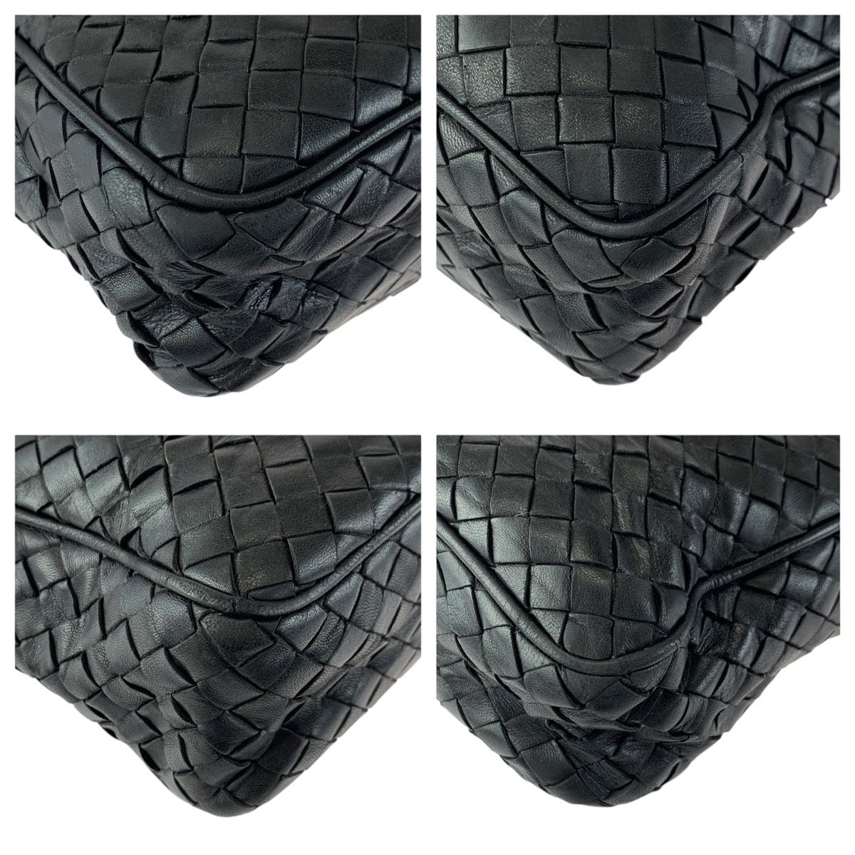 23302
BOTTEGAVENETA ボッテガヴェネタ イントレチャート ブラック 黒 ゴールド金具 レザー 9G00005032G510 ショルダーバッグ レディース ABP52