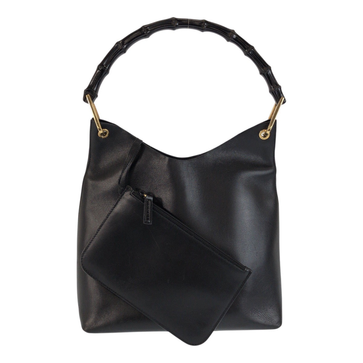 23304
GUCCI グッチ バンブー ブラック 黒 ゴールド金具 レザー 001 2058 1880 0 ショルダーバッグ ハンドバッグ レディース ABP28