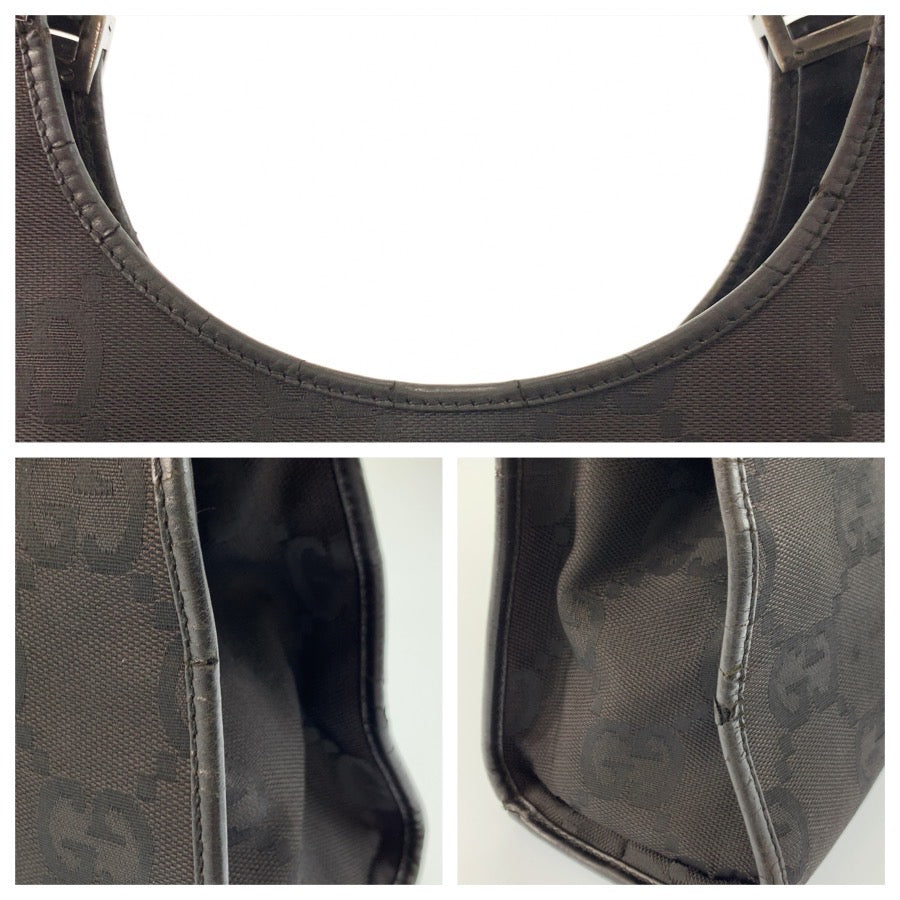 23308
GUCCI グッチ ジャッキー ジャンボGG ブラック 黒 GGキャンバス / レザー 002 1067 ハンドバッグ レディース AB28
