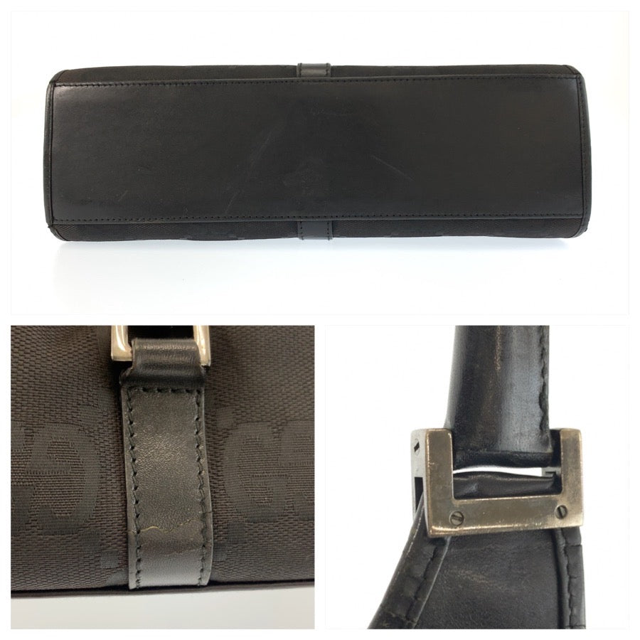 23308
GUCCI グッチ ジャッキー ジャンボGG ブラック 黒 GGキャンバス / レザー 002 1067 ハンドバッグ レディース AB28