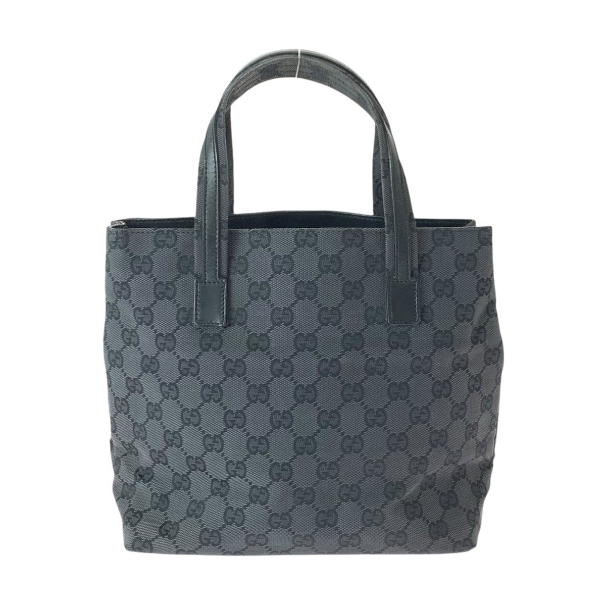 23311
GUCCI グッチ ブラック 黒 シルバー金具 GGキャンバス / レザー 002 1080 002 058 ハンドバッグ トートバッグ レディース AB28