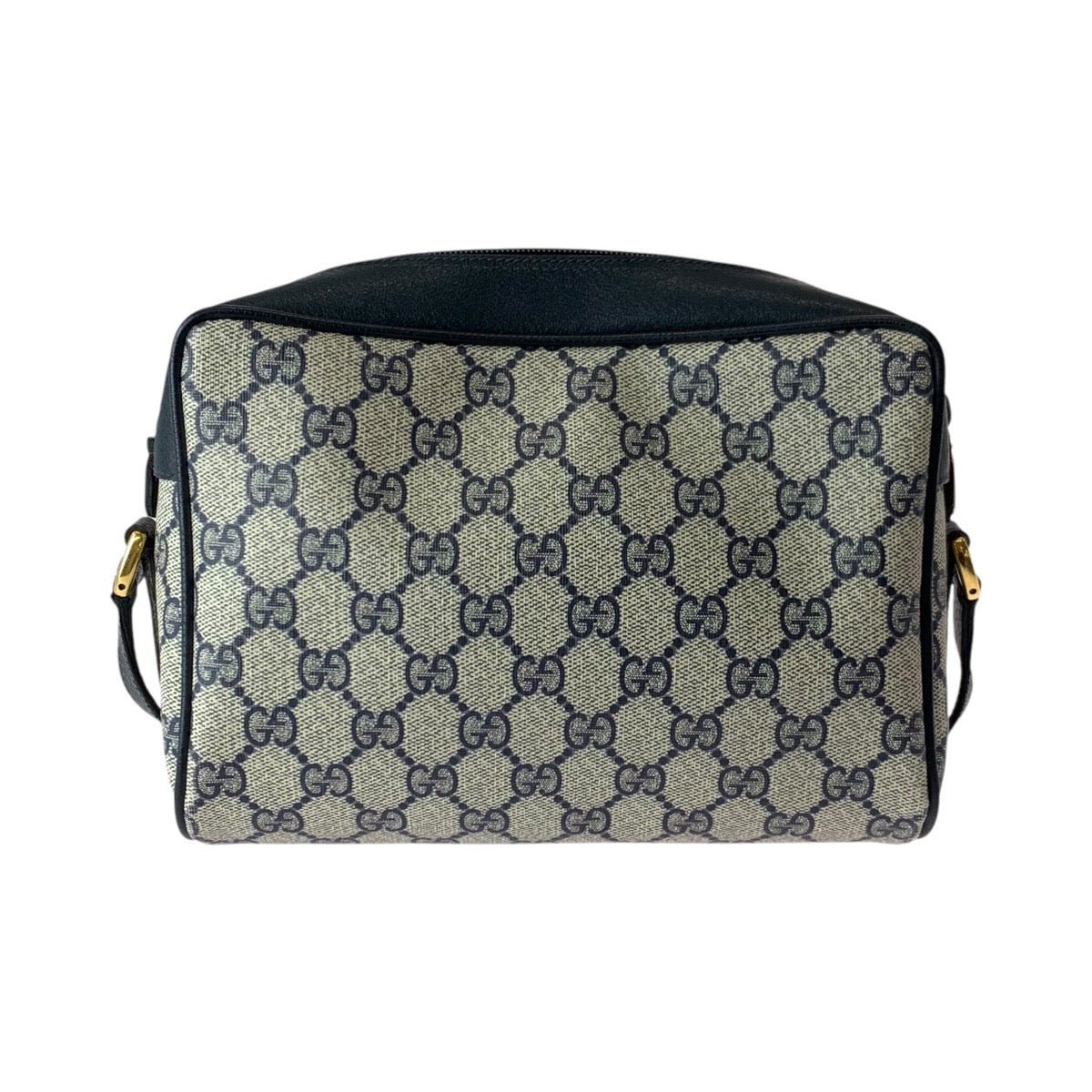 23314
GUCCI グッチ ヴィンテージ シェリーライン オールドグッチ ネイビー ベージュ ゴールド金具 GGスプリームキャンバス / レザー 119 02 087 ショルダーバッグ ポシェット レディース AB35