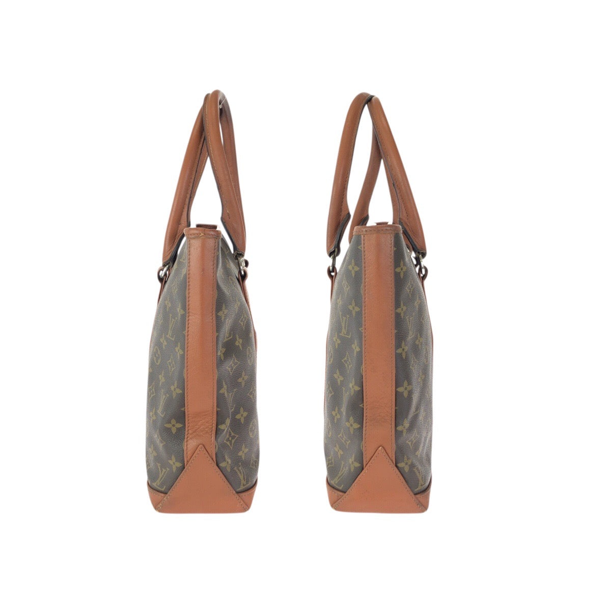 23326
LOUIS VUITTON ルイヴィトン モノグラム サック ウィークエンド ブラウン ゴールド金具 PVC / レザー M42425 トートバッグ ショルダーバッグ レディース AB45