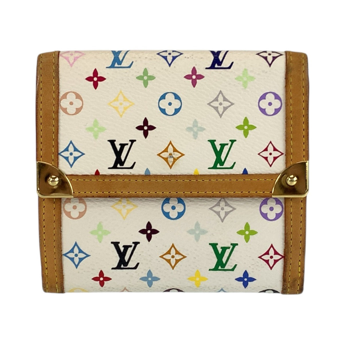23327
LOUIS VUITTON ルイヴィトン マルチカラー ポルトモネビエカルトクレディ ブロン ホワイト ゴールド金具 PVC / レザー M92983 折財布 コンパクトウォレット レディース ABP45