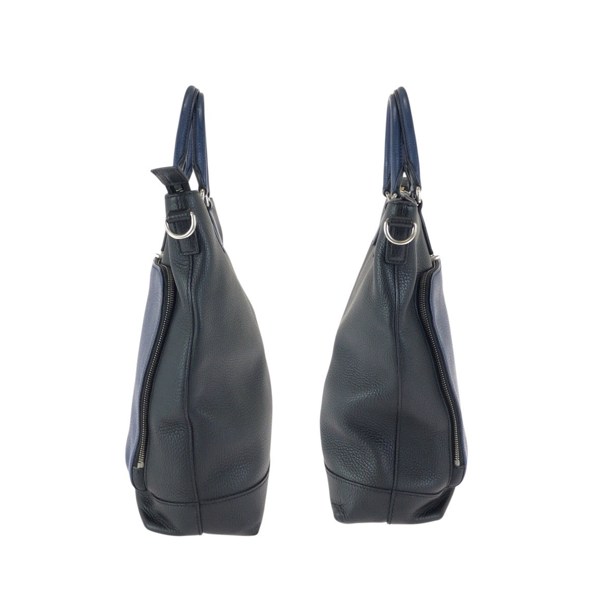 23332
GUCCI グッチ コスモポリス 2way ネイビー ブラック シルバー金具 レザー 406463 ショルダーバッグ トートバッグ メンズ ABP60