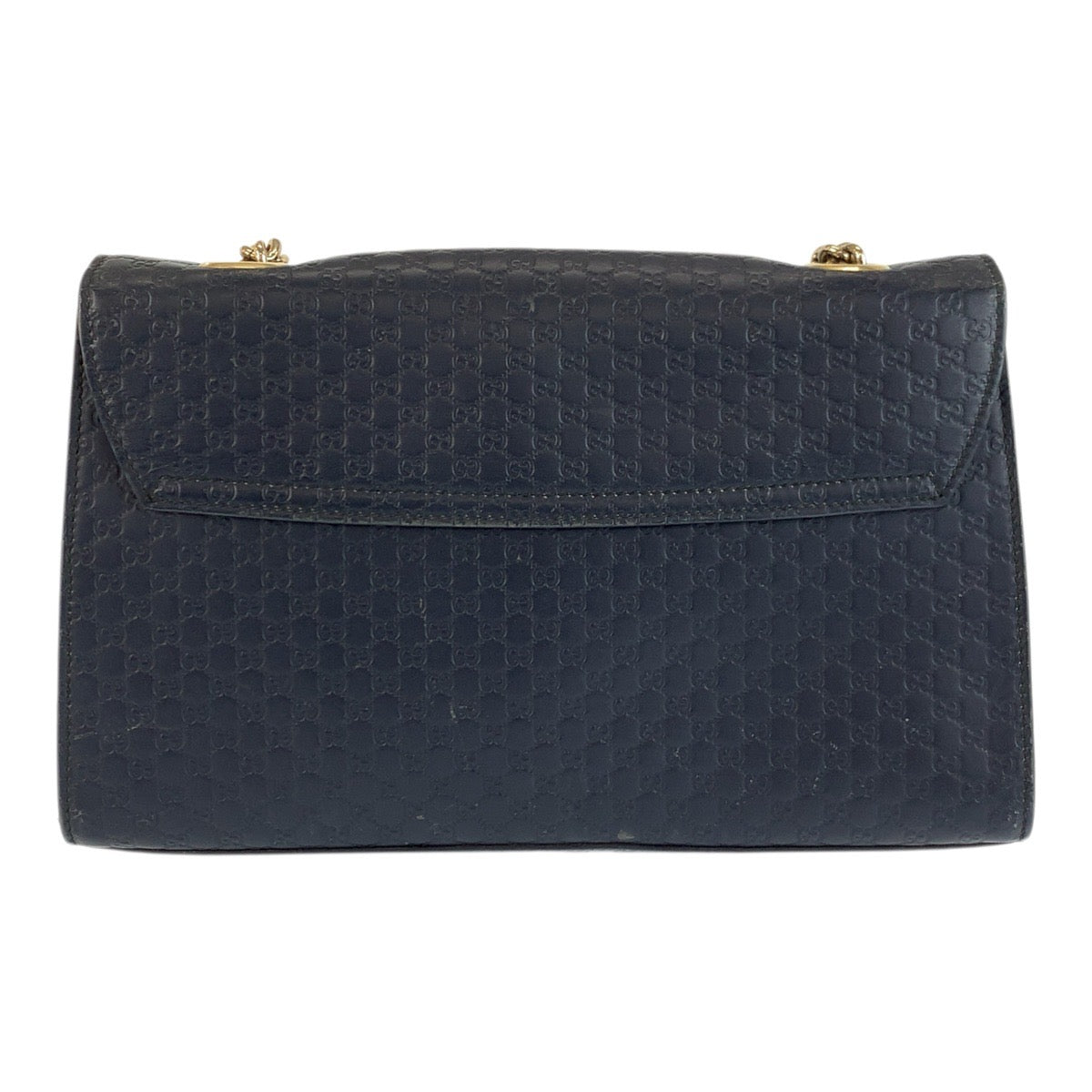 23336
GUCCI グッチ マイクログッチシマ エミリー ホースビット ネイビー ゴールド金具 レザー 449635 チェーンショルダーバッグ レディース AB