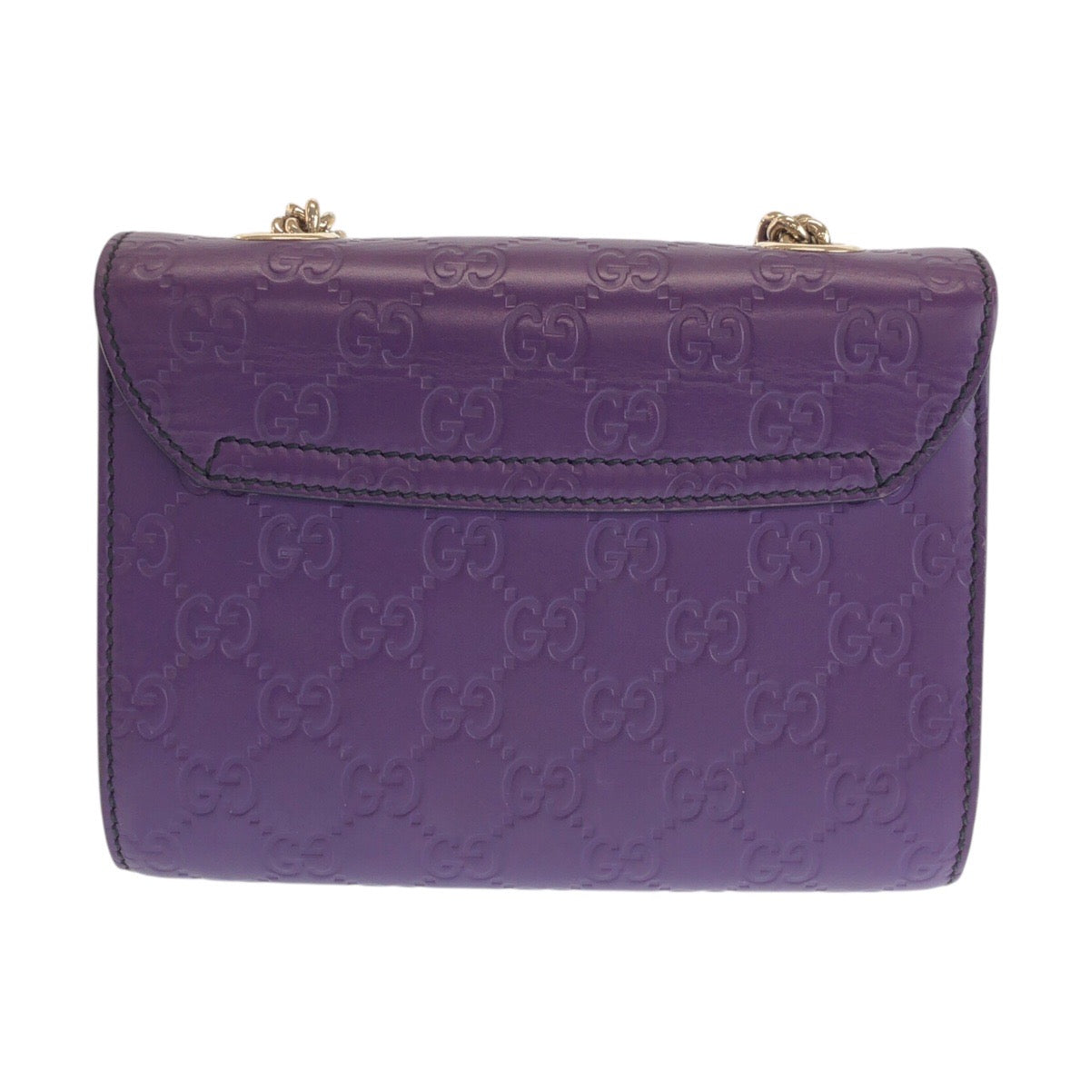 23338
GUCCI グッチ グッチシマ ホースビット エミリー パープル ゴールド金具 レザー 369622 ショルダーバッグ チェーンショルダーバッグ レディース ABP56