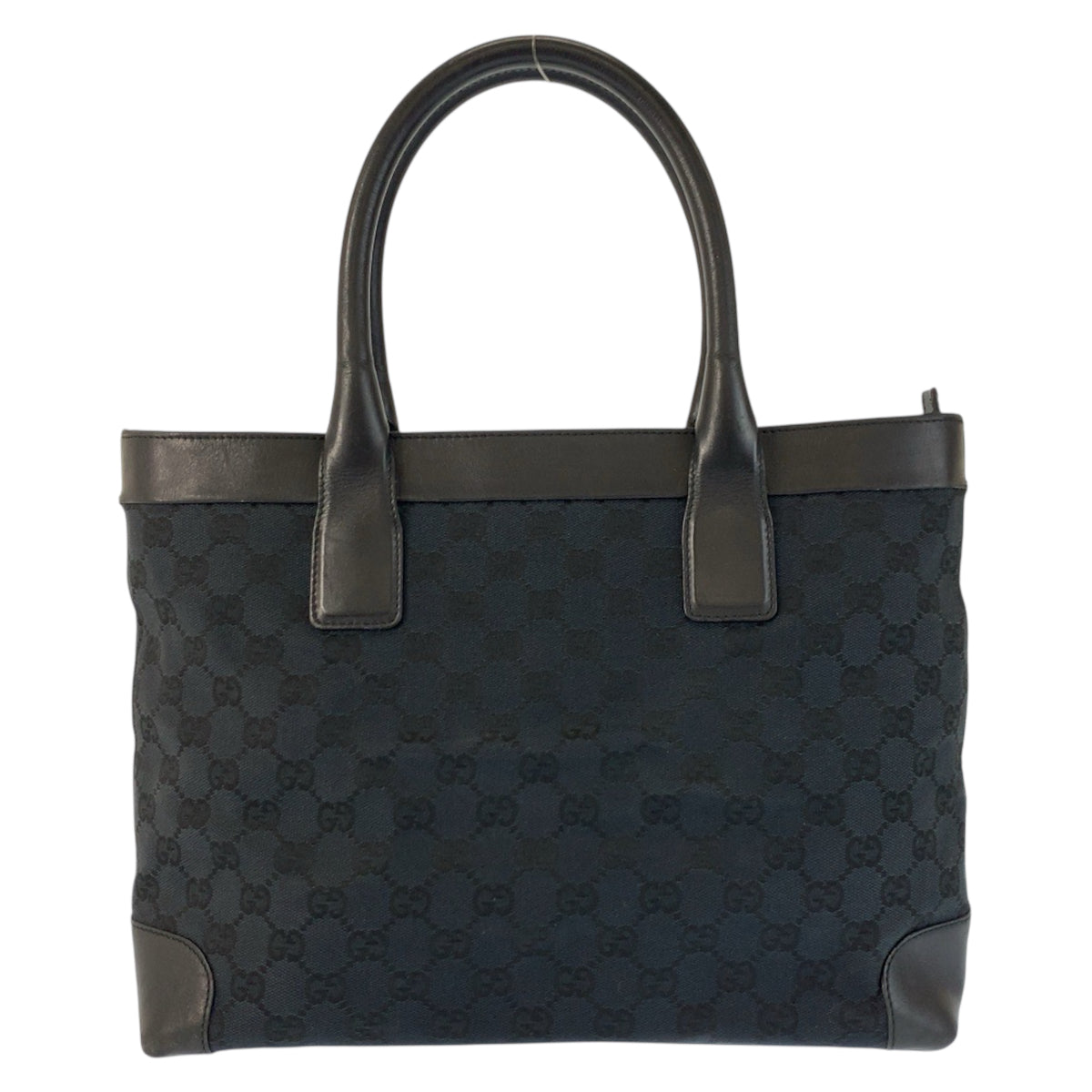 23345
GUCCI グッチ ブラック 黒 GGキャンバス / レザー 002 1119 トートバッグ ハンドバッグ レディース ABP38