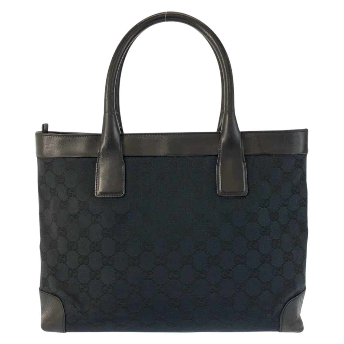 23345
GUCCI グッチ ブラック 黒 GGキャンバス / レザー 002 1119 トートバッグ ハンドバッグ レディース ABP38