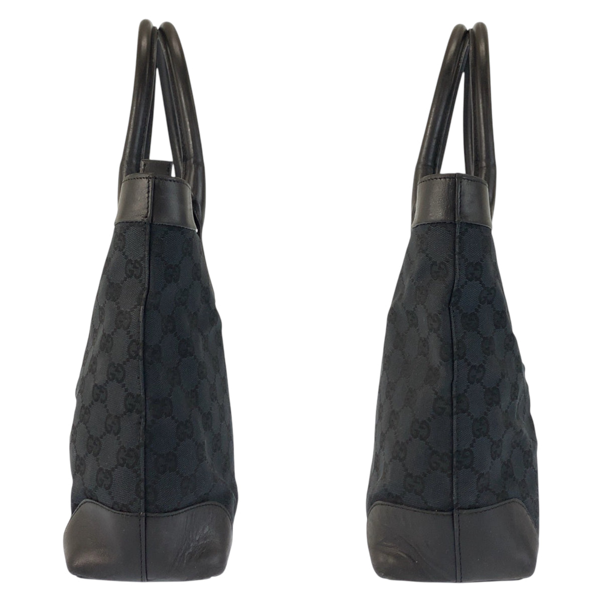 23345
GUCCI グッチ ブラック 黒 GGキャンバス / レザー 002 1119 トートバッグ ハンドバッグ レディース ABP38