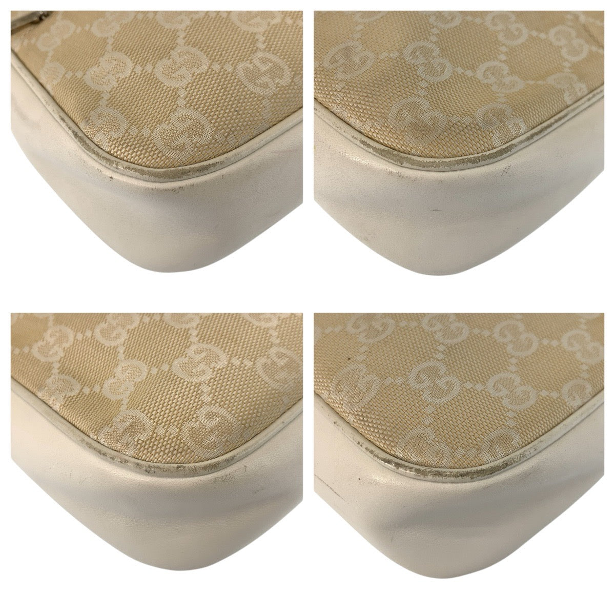 23347
GUCCI グッチ バンブー ベージュ シルバー金具 GGキャンバス / レザー 001 3870 ハンドバッグ レディース ABP36