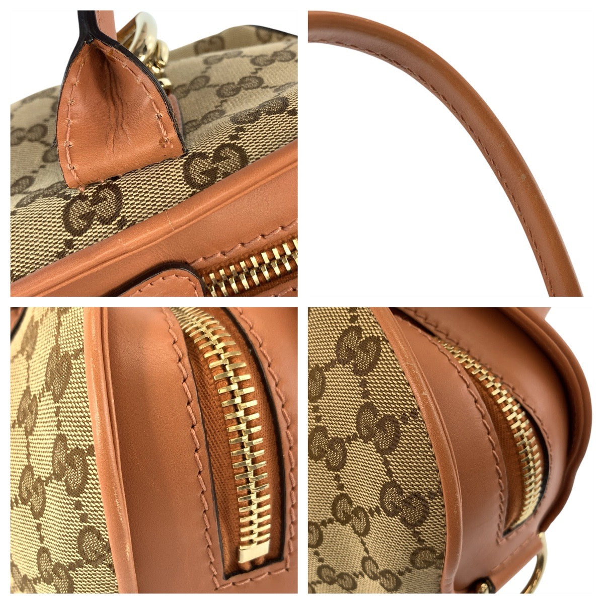 23349
GUCCI グッチ ハートビット ベージュ ピンク ゴールド金具 GGキャンバス / レザー 269955 ハンドバッグ ショルダーバッグ 2way レディース A65