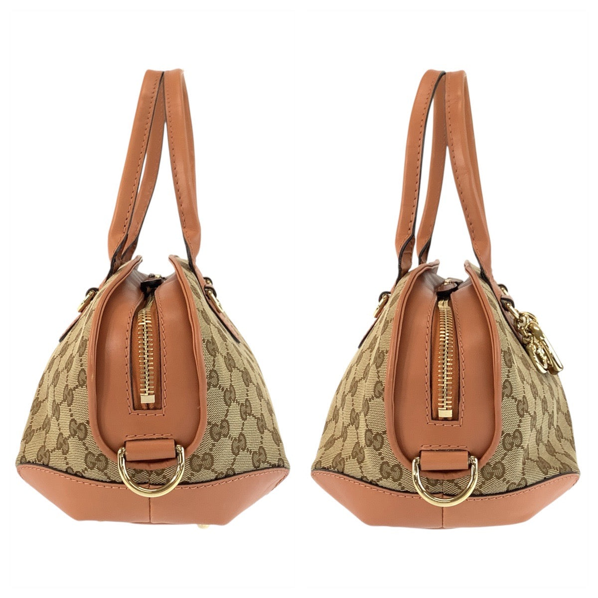 23349
GUCCI グッチ ハートビット ベージュ ピンク ゴールド金具 GGキャンバス / レザー 269955 ハンドバッグ ショルダーバッグ 2way レディース A65