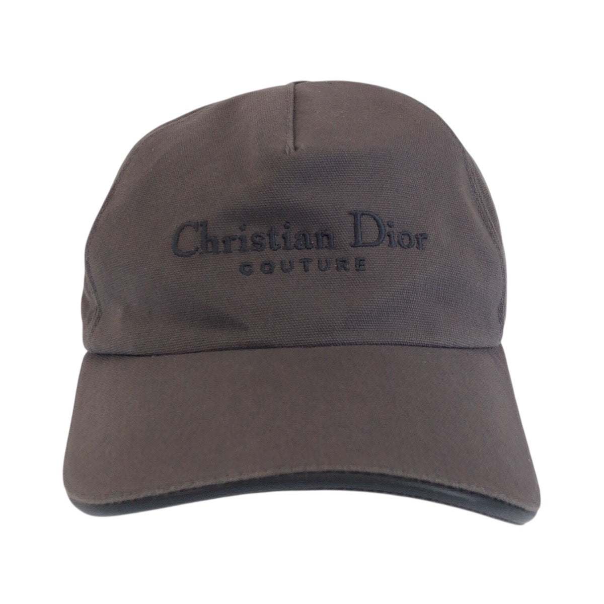 23353
Christian Dior クリスチャンディオール グレー シルバー金具 コットン キャップ 帽子 レディース ABP30