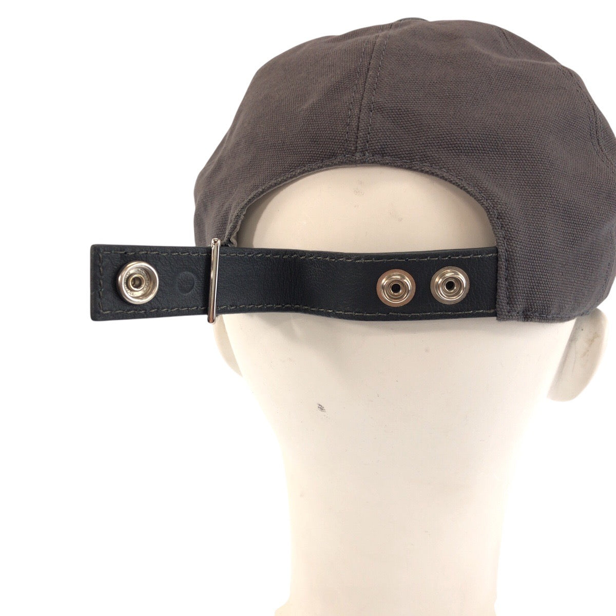 23353
Christian Dior クリスチャンディオール グレー シルバー金具 コットン キャップ 帽子 レディース ABP30