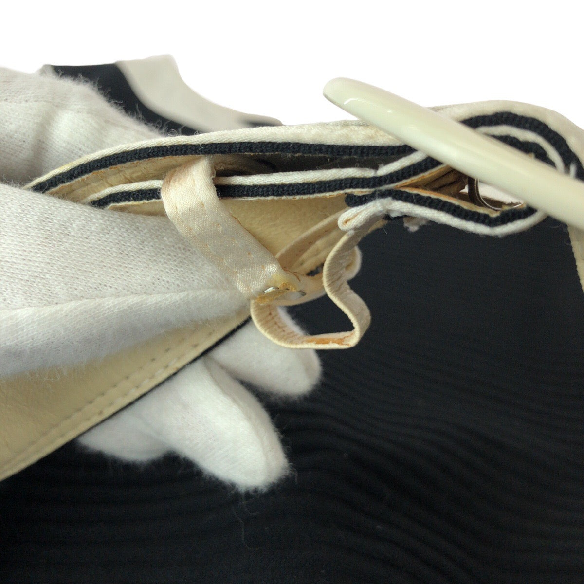 23356
courreges クレージュ サイズ38 ブラック ホワイト シルバー金具 コットン / ポリエステル 00004512 ワンピース ノースリーブ レディース ABP