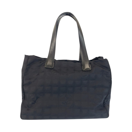 23358
CHANEL シャネル ニュートラベルラインMM ココマーク ブラック 黒 ゴールド金具 ナイロン / レザー トートバッグ ショルダーバッグ レディース AB38