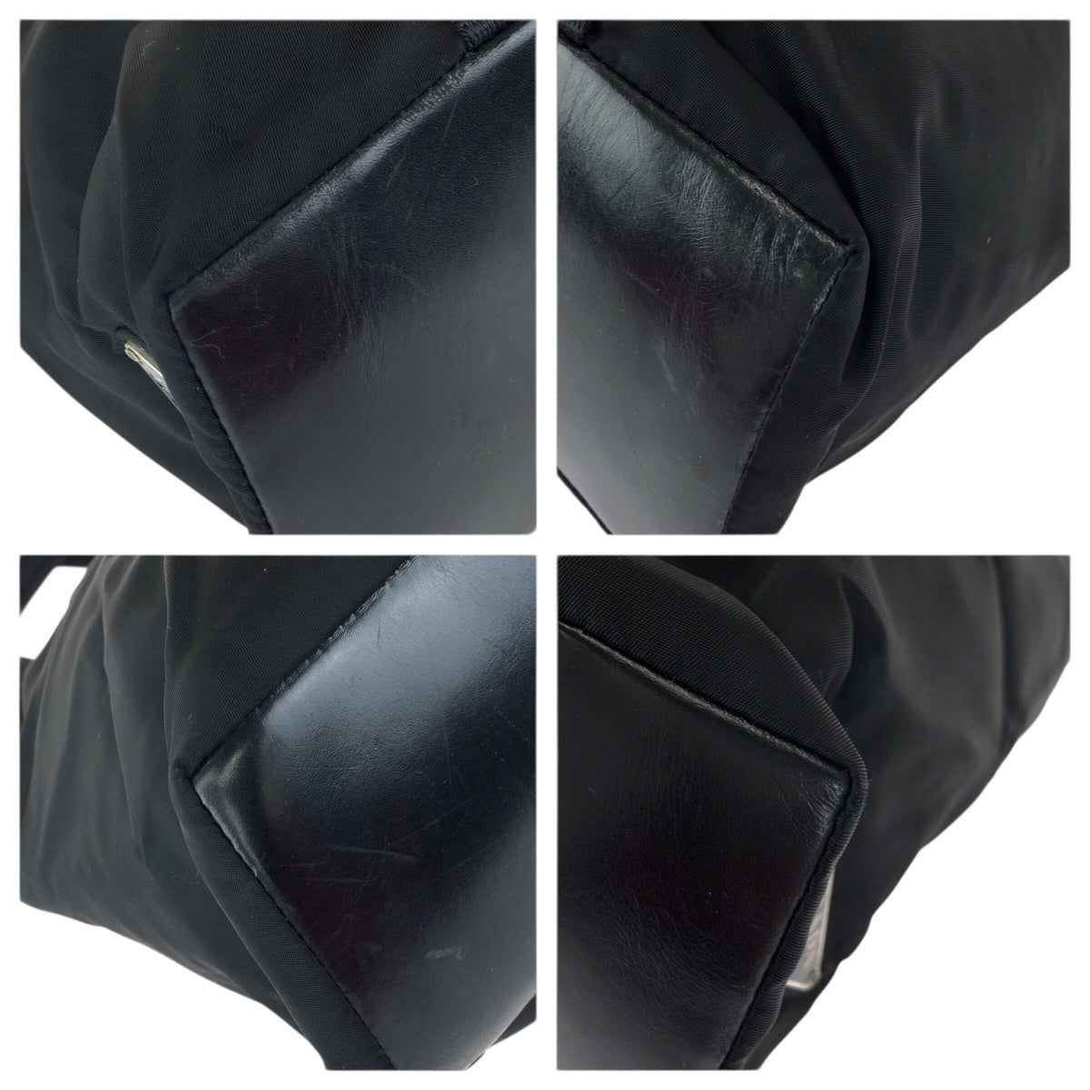 23359
PRADA プラダ テスート ブラック 黒 シルバー金具 ナイロン / レザー トートバッグ ショルダーバッグ レディース AB28