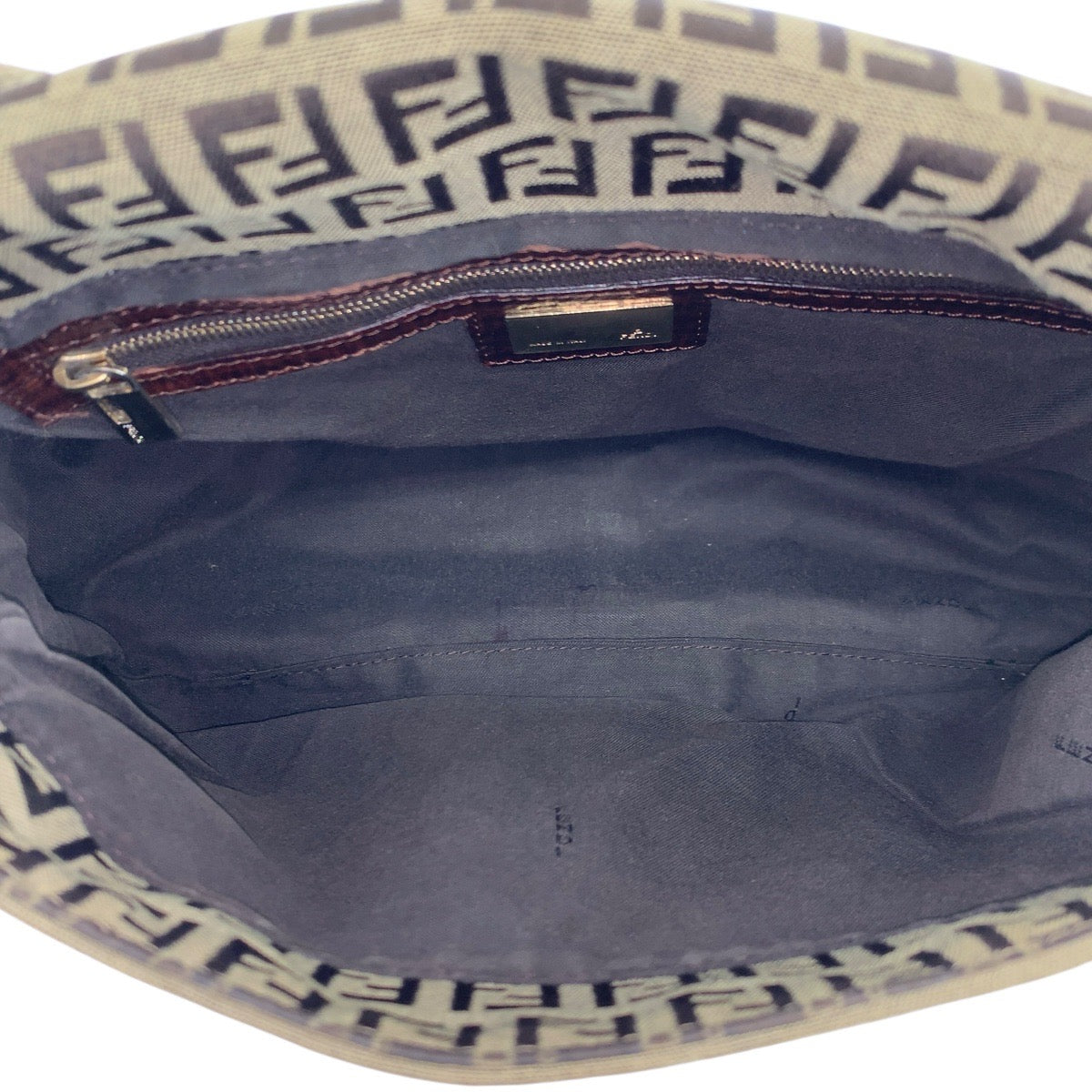 23361
FENDI フェンディ ヴィンテージ ズッキーノ マンマバケット ブラウン ゴールド金具 キャンバス / レザー 8BR001 ショルダーバッグ ハンドバッグ レディース AB80
