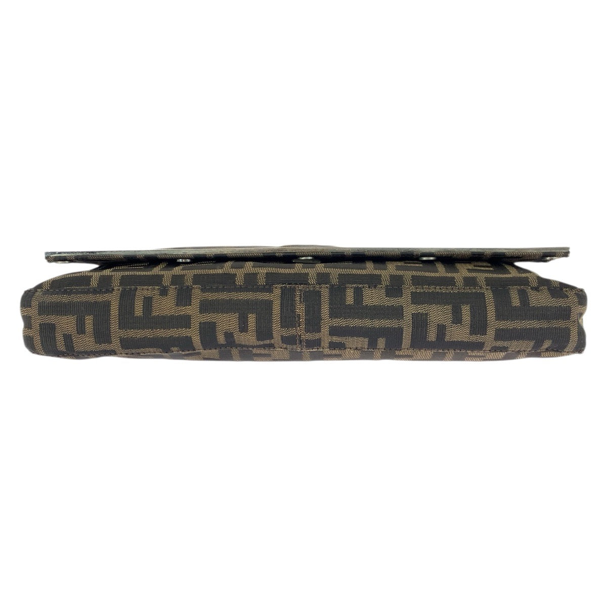 23362
FENDI フェンディ ヴィンテージ ズッカ ブラウン シルバー金具 キャンバス / レザー ショルダーバッグ ハンドバッグ レディース AB42