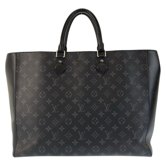 23368
LOUIS VUITTON ルイヴィトン モノグラムエクリプス グラン サック ブラック 黒 シルバー金具 PVC / レザー M44733 ビジネスバッグ トートバッグ メンズ A170