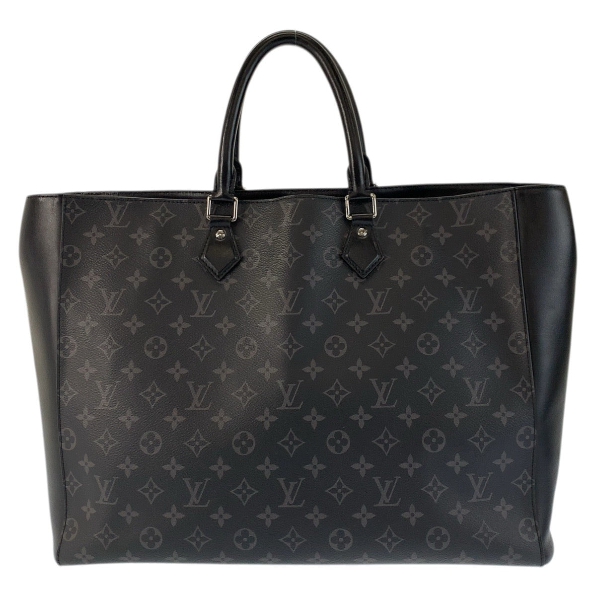 23368
LOUIS VUITTON ルイヴィトン モノグラムエクリプス グラン サック ブラック 黒 シルバー金具 PVC / レザー M44733 ビジネスバッグ トートバッグ メンズ A170