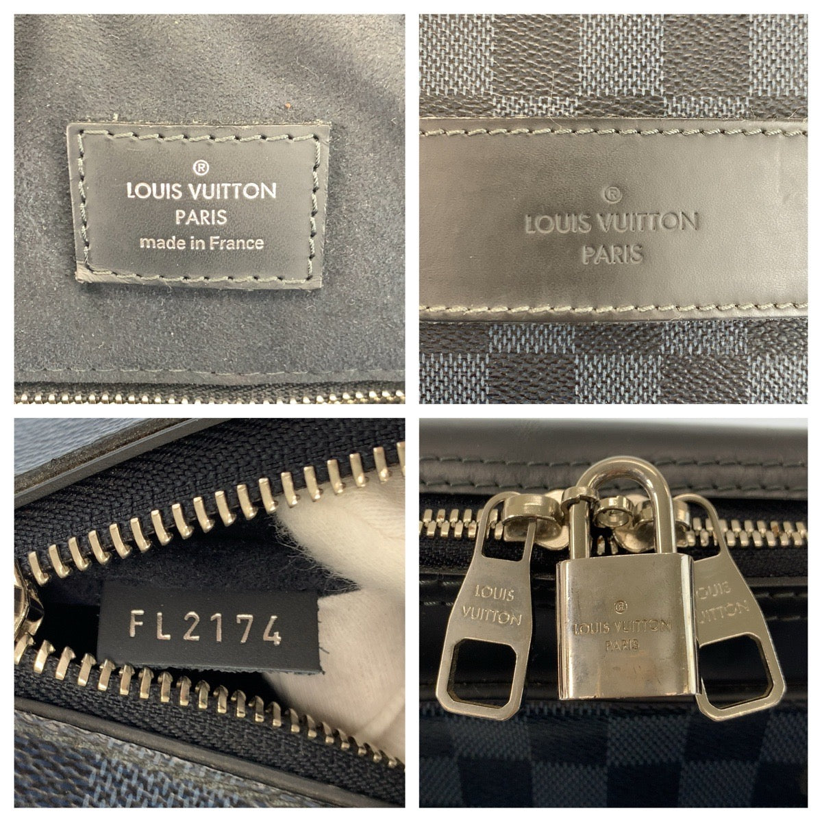 23369
LOUIS VUITTON ルイヴィトン ダミエコバルト ポルト ドキュマン ビジネス ブラック ネイビー シルバー金具 PVC / レザー N41347 ビジネスバッグ ブリーフケース メンズ AB65