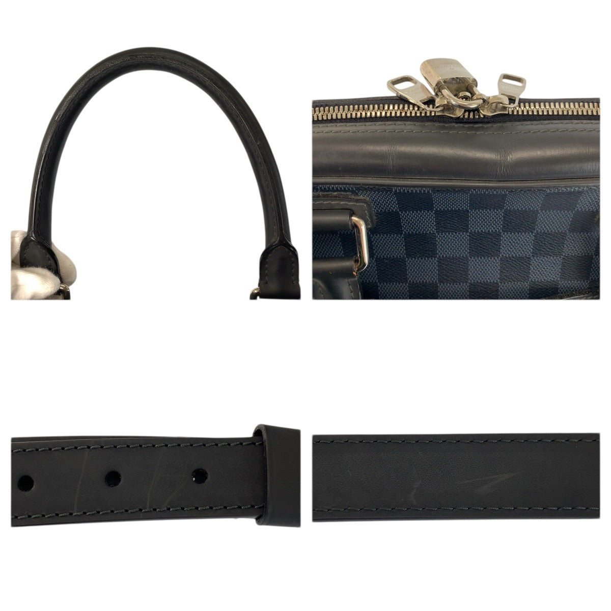 23369
LOUIS VUITTON ルイヴィトン ダミエコバルト ポルト ドキュマン ビジネス ブラック ネイビー シルバー金具 PVC / レザー N41347 ビジネスバッグ ブリーフケース メンズ AB65