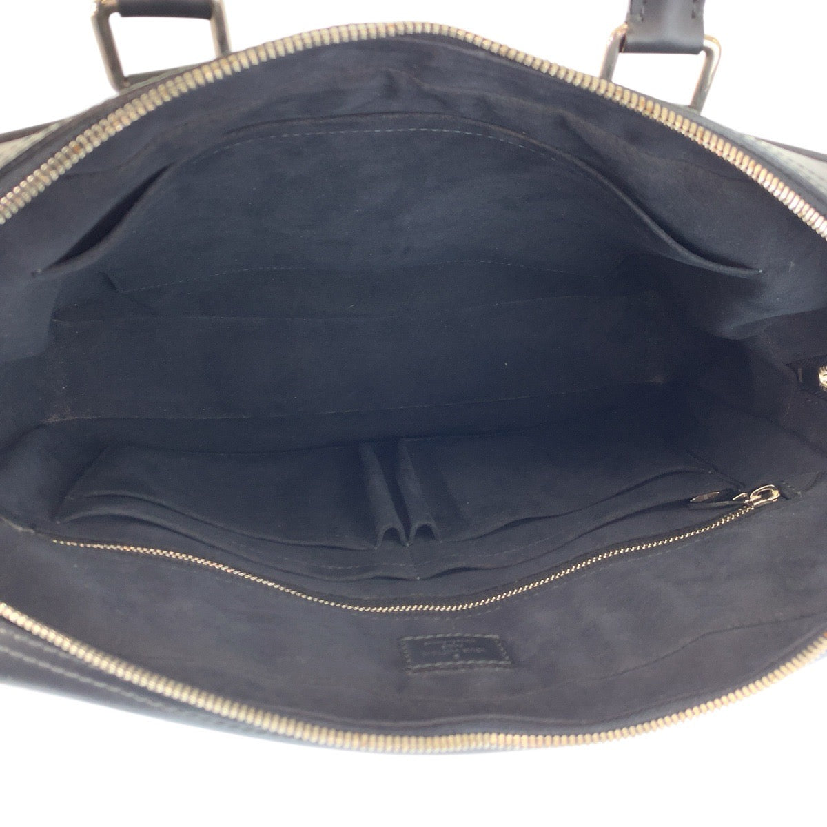 23369
LOUIS VUITTON ルイヴィトン ダミエコバルト ポルト ドキュマン ビジネス ブラック ネイビー シルバー金具 PVC / レザー N41347 ビジネスバッグ ブリーフケース メンズ AB65