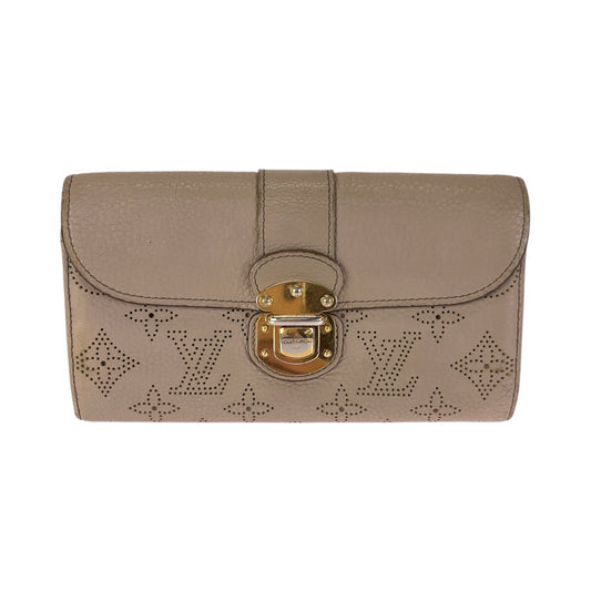 23373
LOUIS VUITTON ルイヴィトン モノグラム マヒナ ポルトフォイユ イリス ベージュ ゴールド金具 レザー M58139 長財布 ロングウォレット レディース AB21
