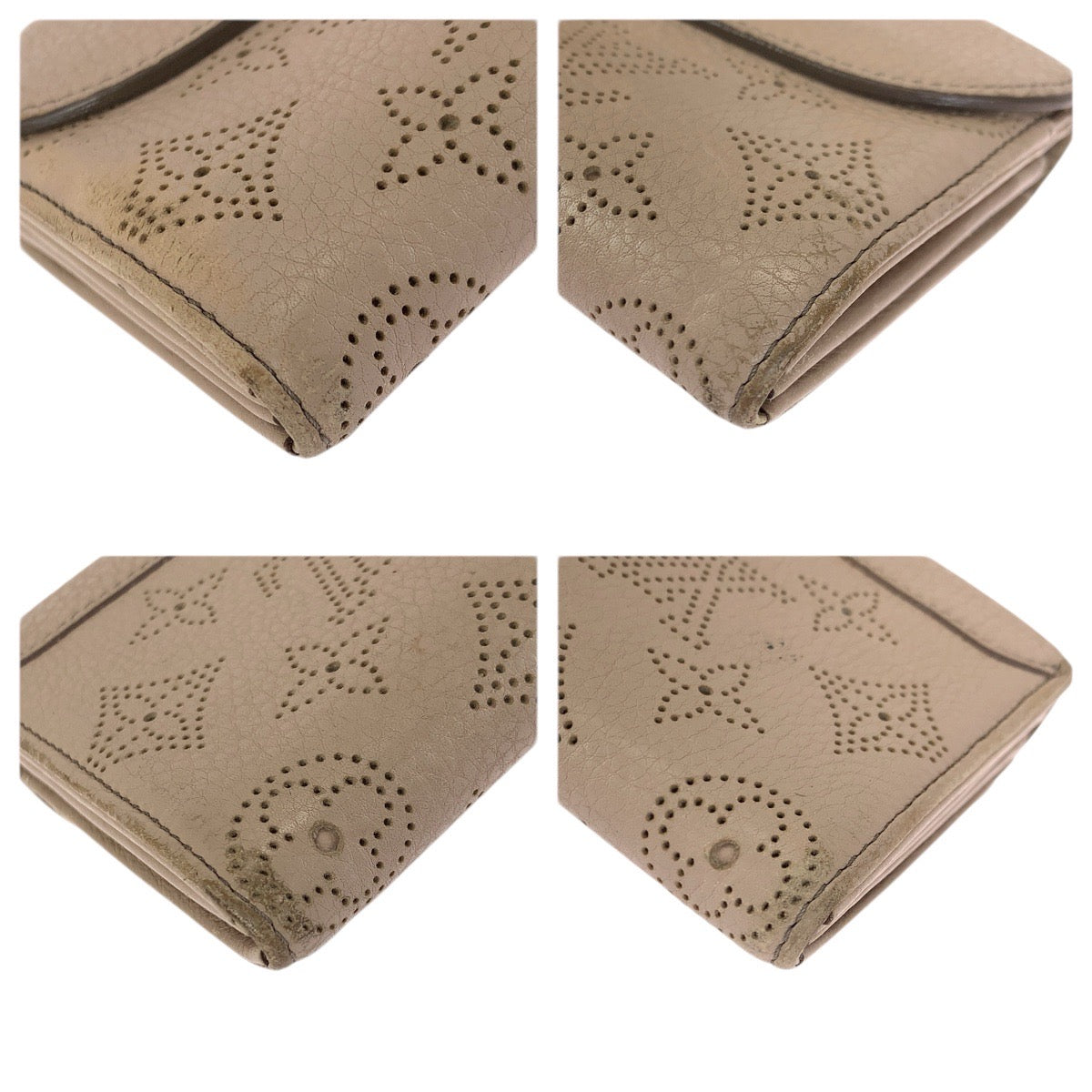 23373
LOUIS VUITTON ルイヴィトン モノグラム マヒナ ポルトフォイユ イリス ベージュ ゴールド金具 レザー M58139 長財布 ロングウォレット レディース AB21