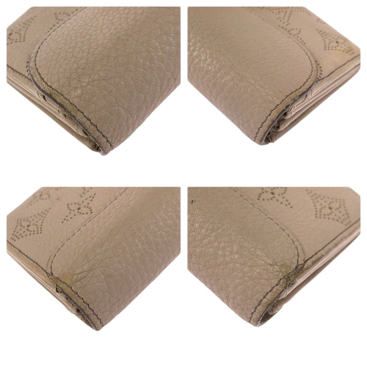23373
LOUIS VUITTON ルイヴィトン モノグラム マヒナ ポルトフォイユ イリス ベージュ ゴールド金具 レザー M58139 長財布 ロングウォレット レディース AB21