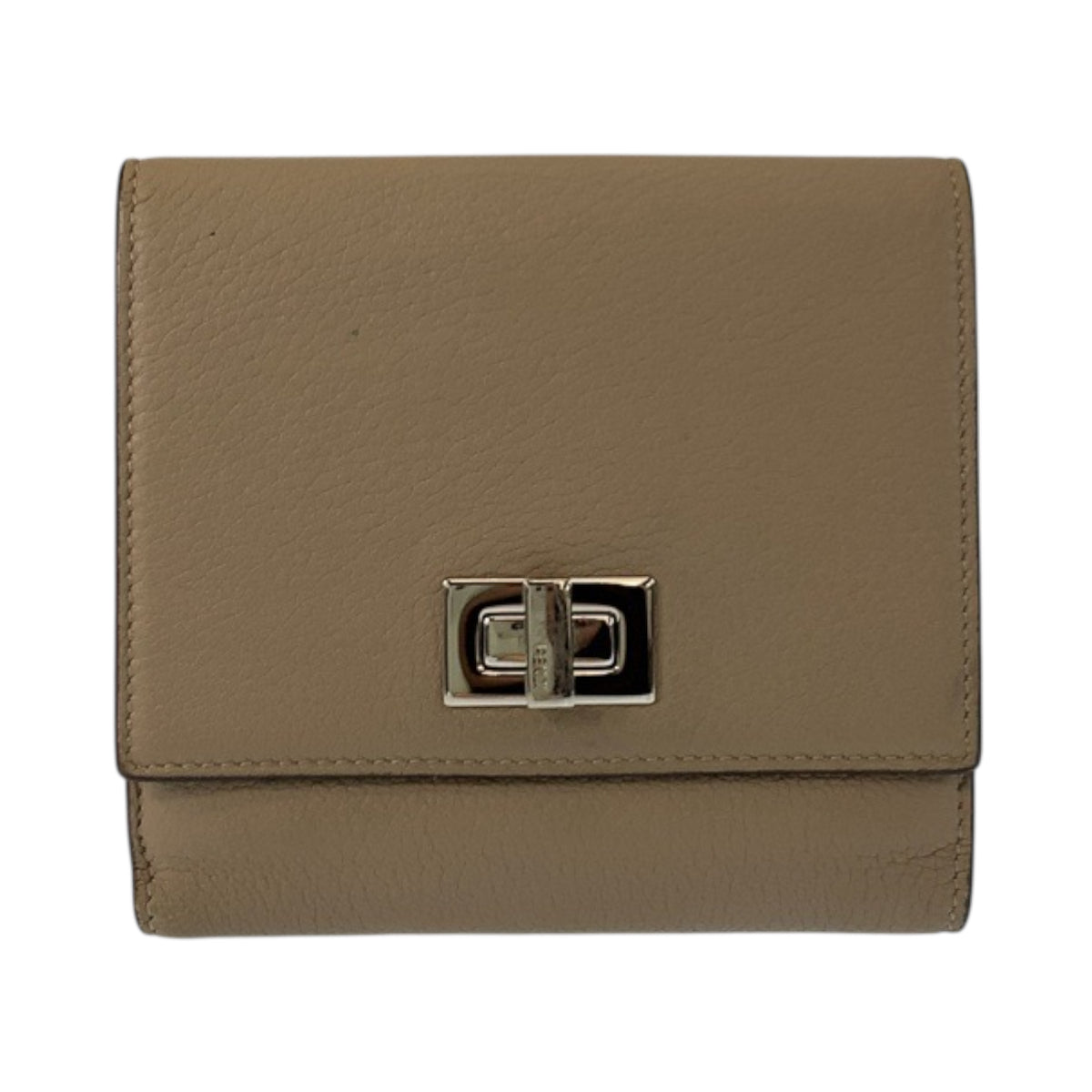 23374
FENDI フェンディ セレリア ピーカブー ベージュ シルバー金具 レザー 8M0438 折財布 コンパクトウォレット レディース ABP21