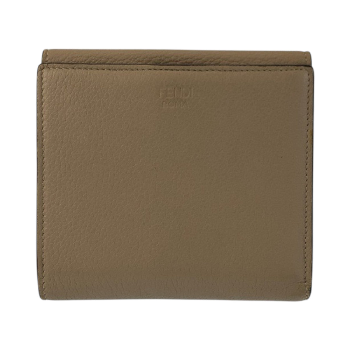 23374
FENDI フェンディ セレリア ピーカブー ベージュ シルバー金具 レザー 8M0438 折財布 コンパクトウォレット レディース ABP21