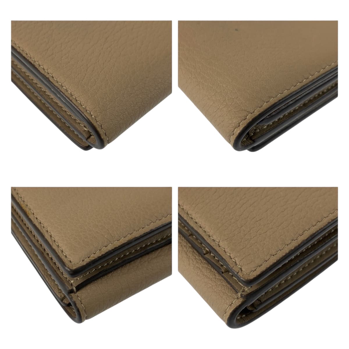23374
FENDI フェンディ セレリア ピーカブー ベージュ シルバー金具 レザー 8M0438 折財布 コンパクトウォレット レディース ABP21