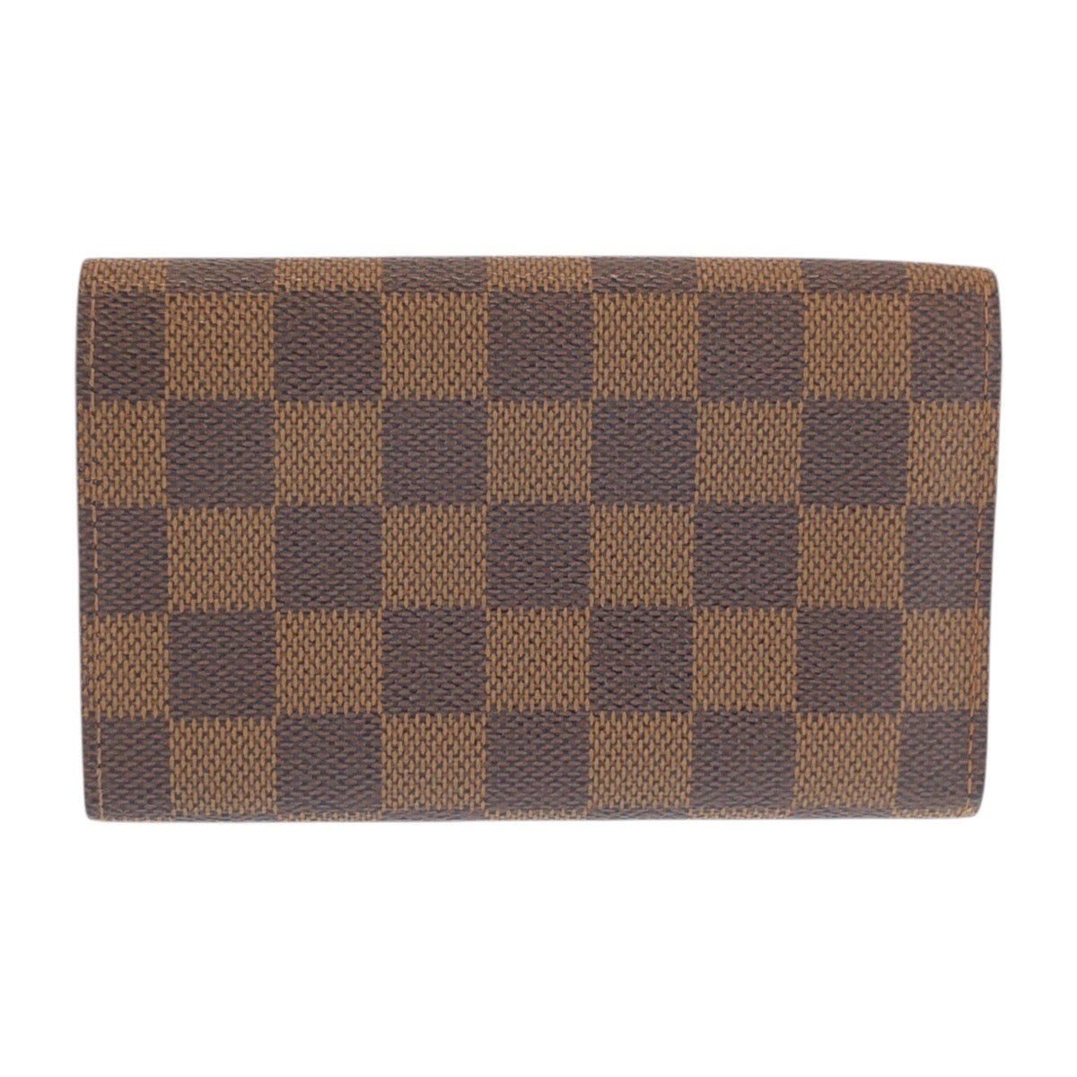 23380
LOUIS VUITTON ルイヴィトン ダミエ ポルトモネビエ トレゾール ブラウン ゴールド金具 PVC N61730 折り財布 コンパクトウォレット レディース AB16