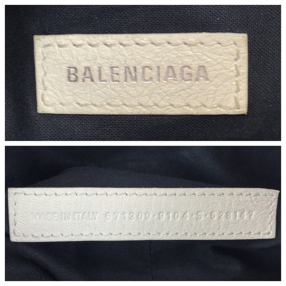23382
BALENCIAGA バレンシアガ ル カゴール XS ホワイト シルバー金具 レザー 671309 ショルダーバッグ ポシェット レディース ABP140