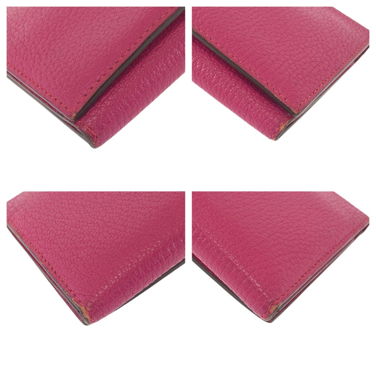 23383
HERMES エルメス ベアン スフレ ピンク シルバー金具 ヴォーエプソン 長財布 ロングウォレット □K刻印 レディース ABP42