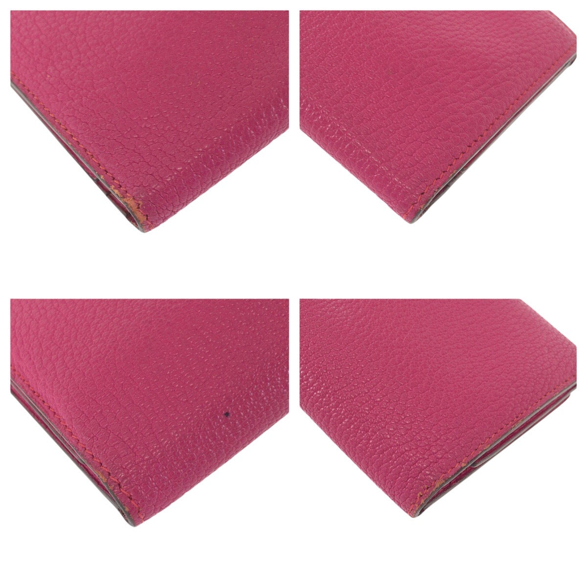 23383
HERMES エルメス ベアン スフレ ピンク シルバー金具 ヴォーエプソン 長財布 ロングウォレット □K刻印 レディース ABP42